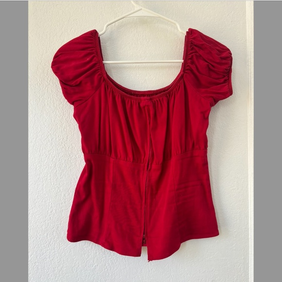 Bundle of 2 Size S Pinup Couture Peasant Tops - Picture 2 of 7